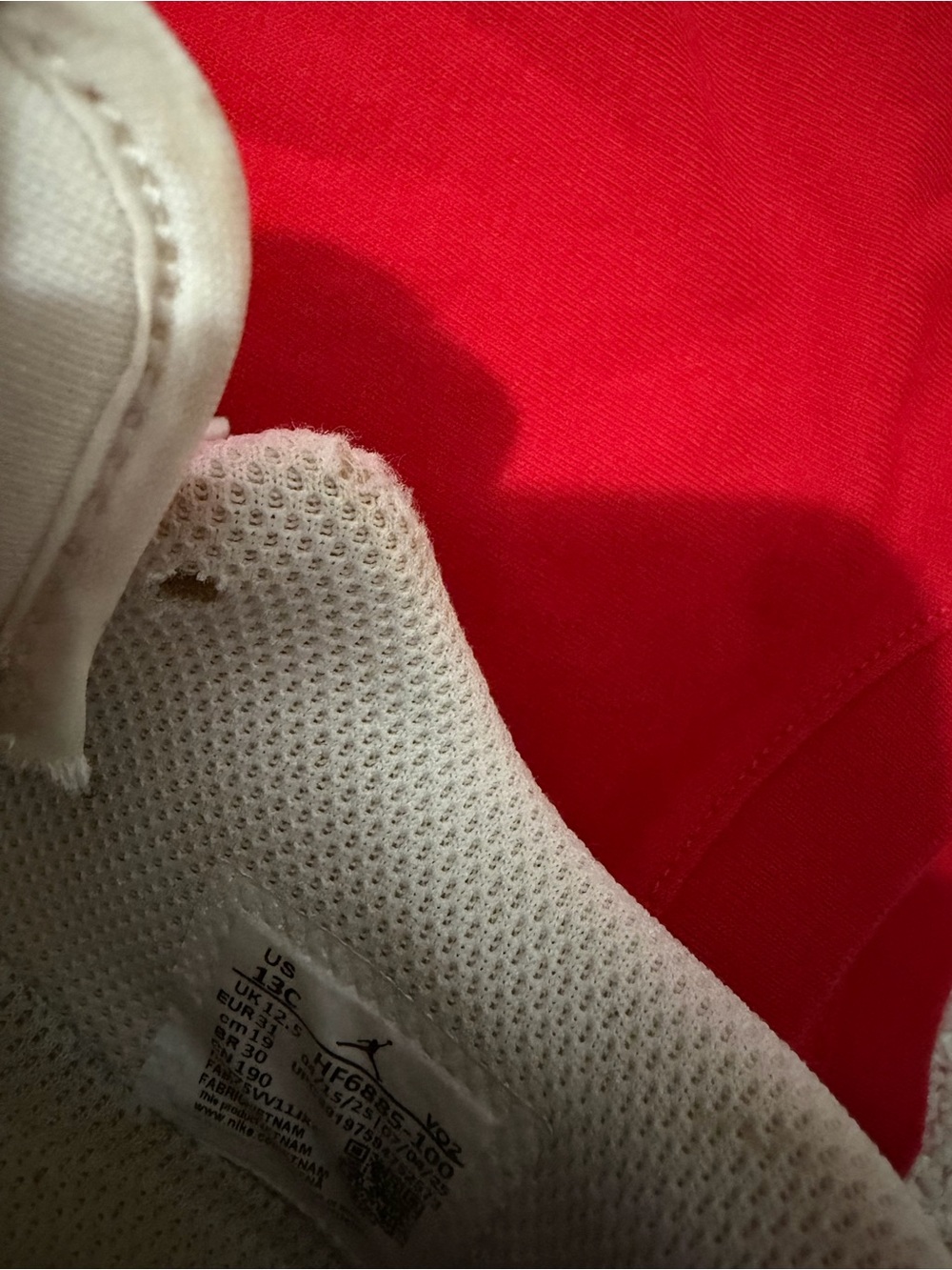 Jordan Kids White Low-Top Sneakers with Black Jumpman - Picture 4 of 4